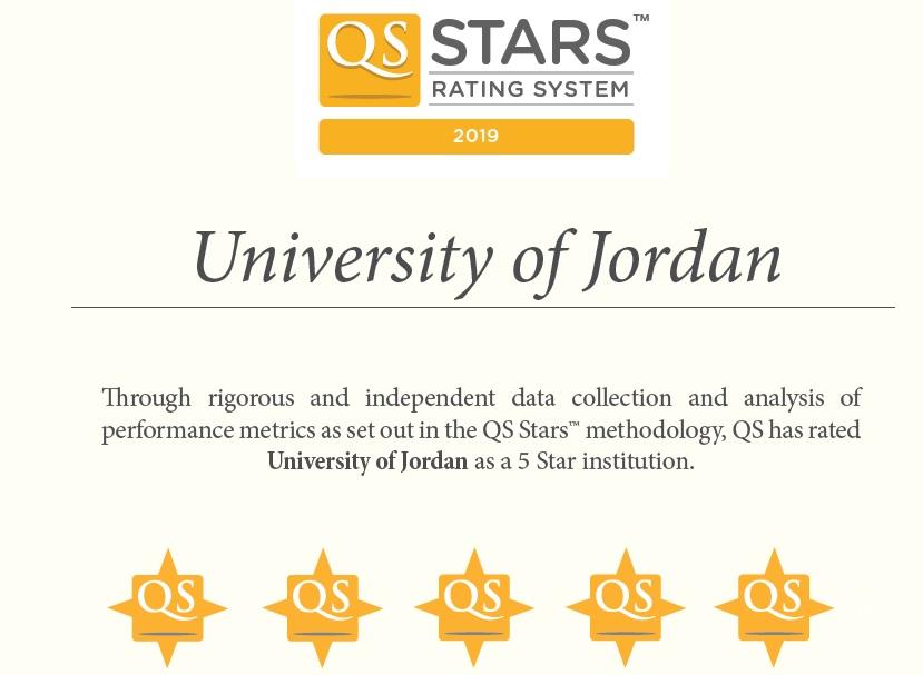 الأردنية ضمن أفضل (500) جامعة لتوظيف الخريجين وأفضل (250) في مؤشر السمعة التوظيفية