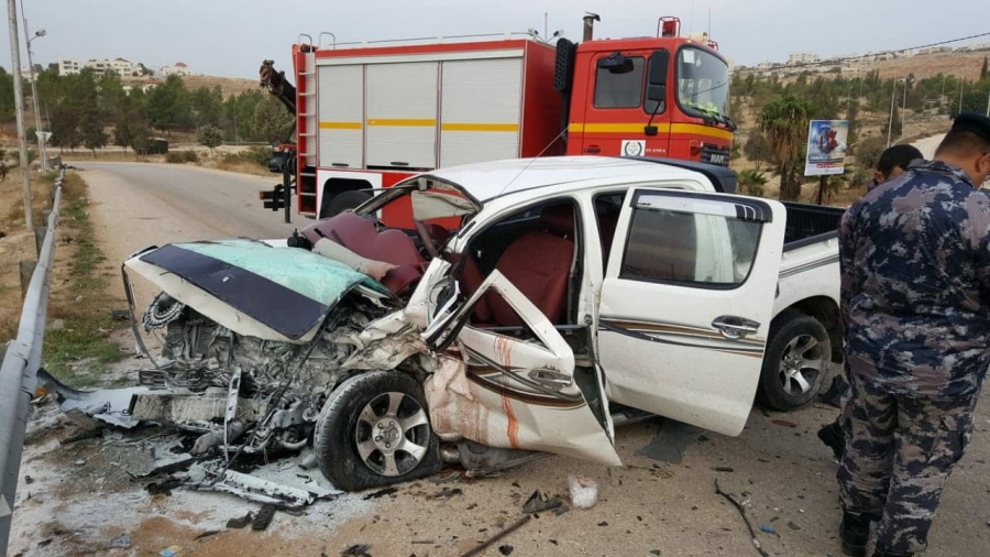 وفاة شخص وإصابة خمسة آخرين اثر حادث تصادم في محافظة إربد
