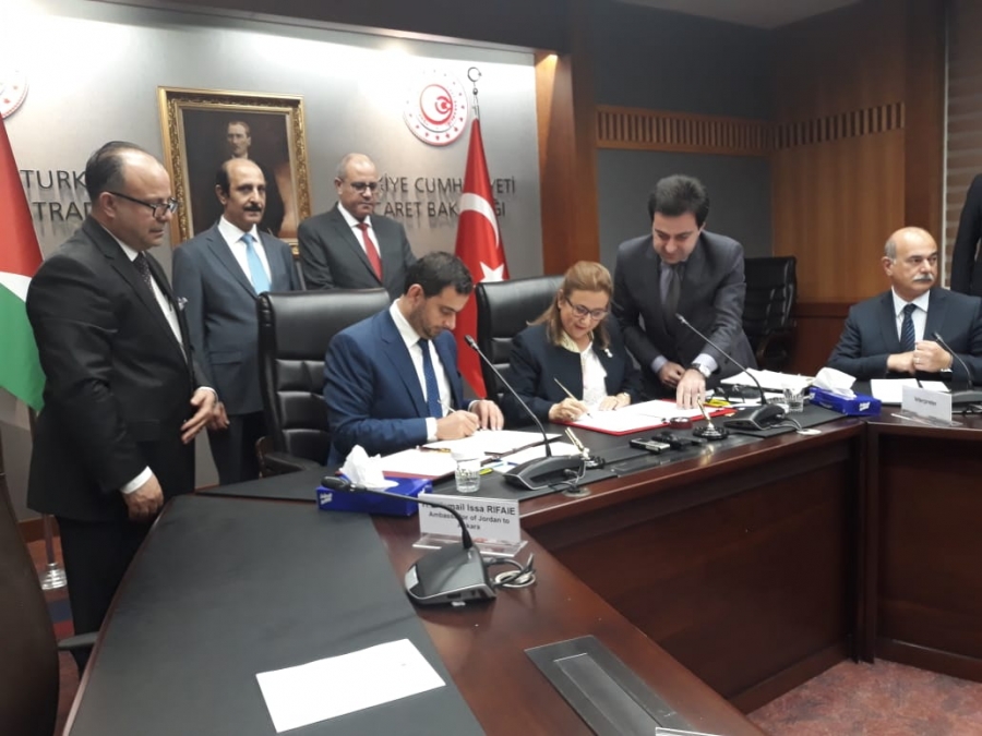 الاردن وتركيا توقعان اتفاقية للتعاون التجاري والاقتصادي
