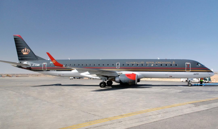 الملكية الأردنية توقع إتفاقية مع Hawker Pacific لتقديم الدعم الفني لمعدات الهبوط في طائرات الإمبرير