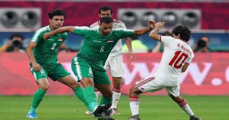 العراق يهزم الإمارات وينفرد بقمة المجموعة الأولى