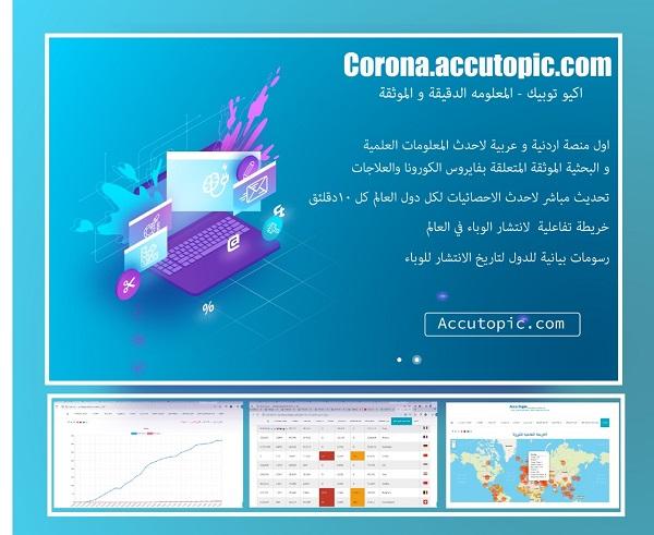 الأردنية تطلق أول منصة خاصة بفيروس كورونا على المستويين الأردني والعربي
