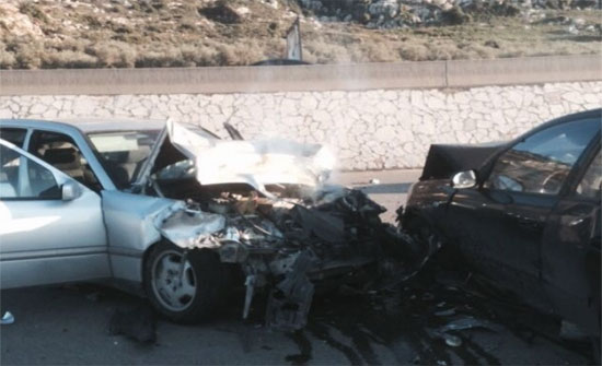 ثلاثة اصابات بحادث تصادم في اربد