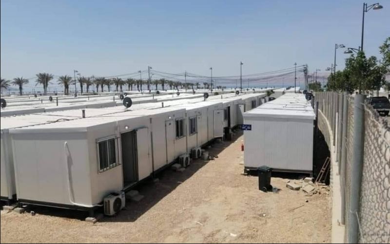 الجيش: منطقة العزل في البحر الميت أصبحت مستشفى ميداني بسعة 2000 سرير