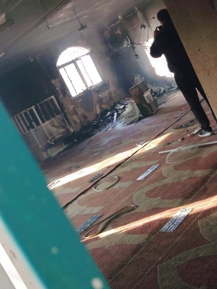 الشونة الشمالية: إخماد حريق في مسجد اليرموك  والأمن يحققق
