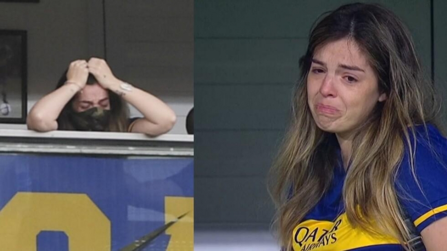 بالفيديو...ابنة مارادونا تبكي أمام موقف نجوم بوكا جونيورز