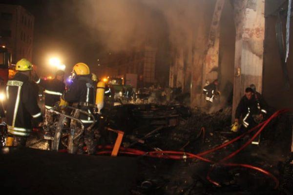 9 اصابات إثر حريق مطعم بالزرقاء