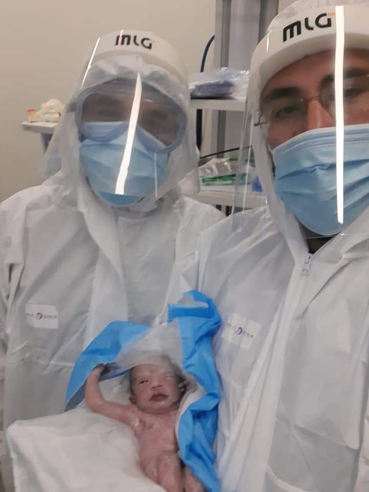 بالصور....اجراء اول عملية ولادة قيصرية لمصابة كورونا في مستشفى النديم الحكومي في مادبا