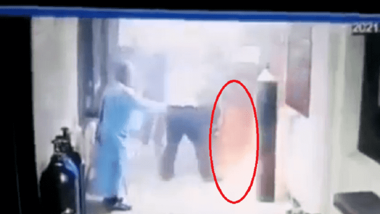 شاهد بالفيديو...لحظة انفجار مستشفى ابن الخطيب في بغداد
