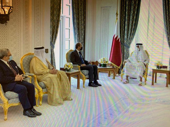 الصفدي ينقل تحيات الملك لأمير قطر