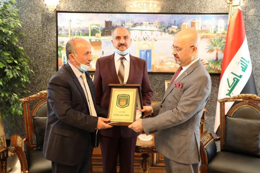 وفد من جامعة عجلون الوطنية يلتقي سفير جمهورية العراق في الاردن