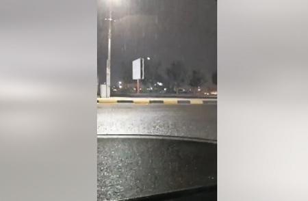بدء تساقط الأمطار في محافظة إربد