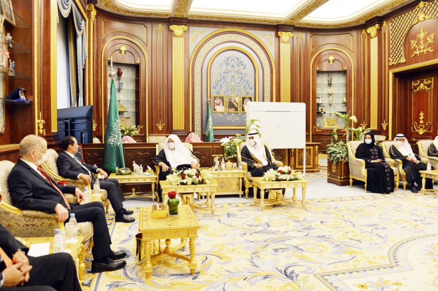 وفد برلماني أردني يلتقي رئيس مجلس الشورى السعودي