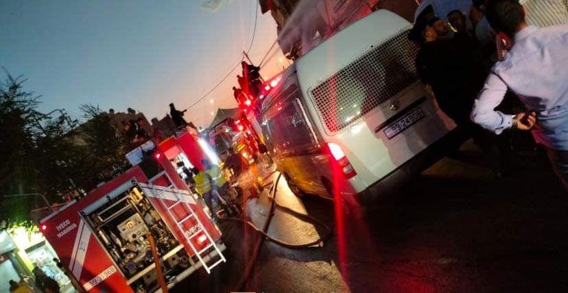 تحويلات مروية مؤقتة اثر حريق محل تجاري بوسط العاصمة عمان