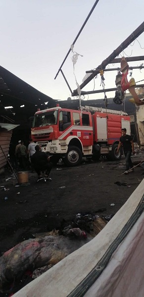 بالصور ...  اندلاع النيران مجددا في بالة إربد