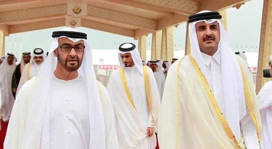 رئيس الإمارات إلى قطر
