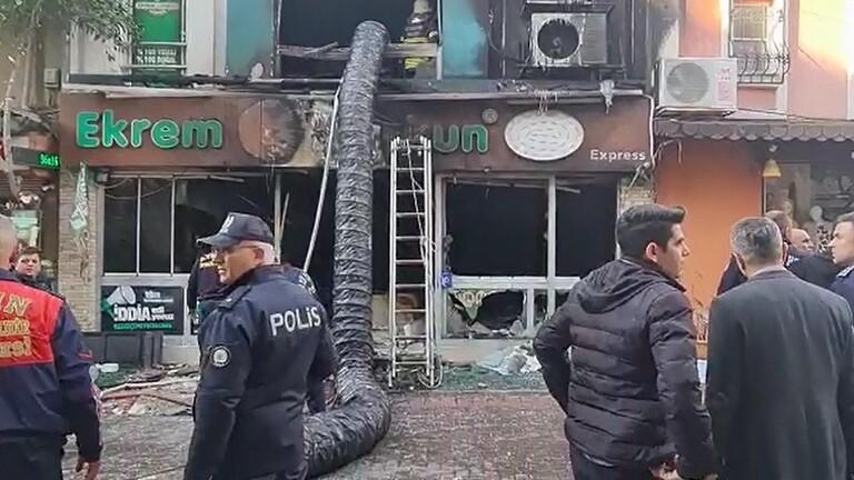 7 قتلى و4 جرحى بانفجار داخل مطعم بتركيا