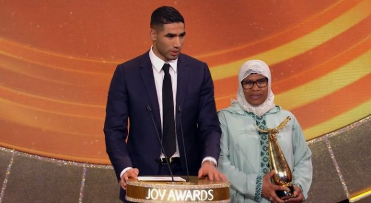 تتويج أشرف حكيمي بجائزة أفضل رياضي عربي