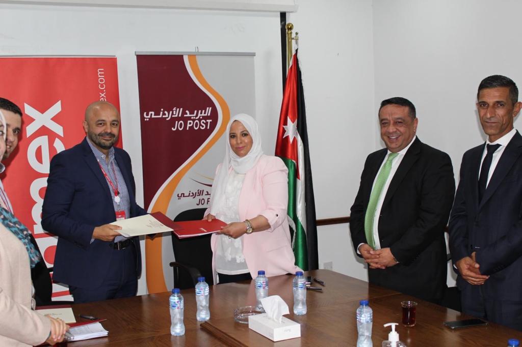 توقيع إتفاقية تعاون بين البريد الاردني و ارامكس  الاردن