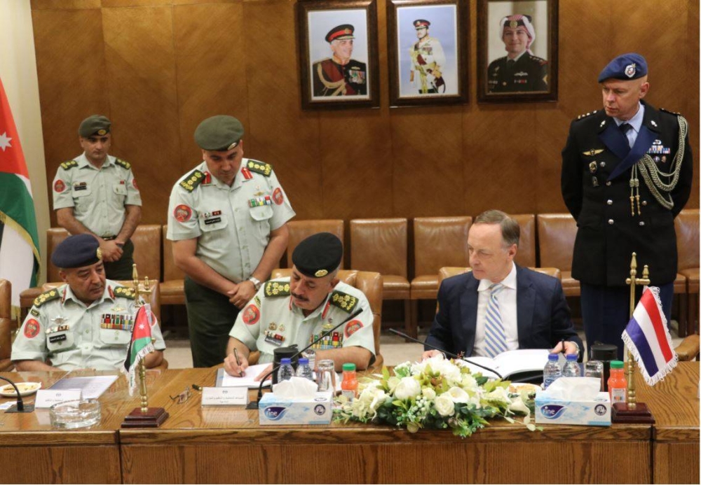 توقيع اتفاقية تعاون مشترك بين القوات المسلحة الأردنية والهولندية