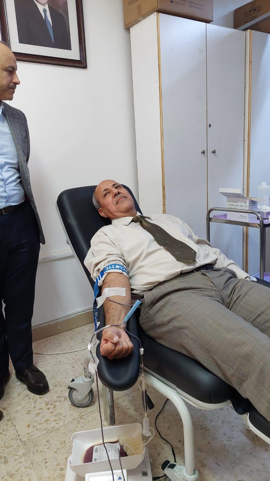 حملة للتبرع بالدم (نصرةً لغزة) في الطفيلة التقنية