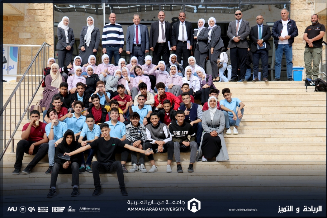 عمان العربية تستقبل وفداً طلابياً من مدرسة أكاديمية جسور المعرفة الدولية