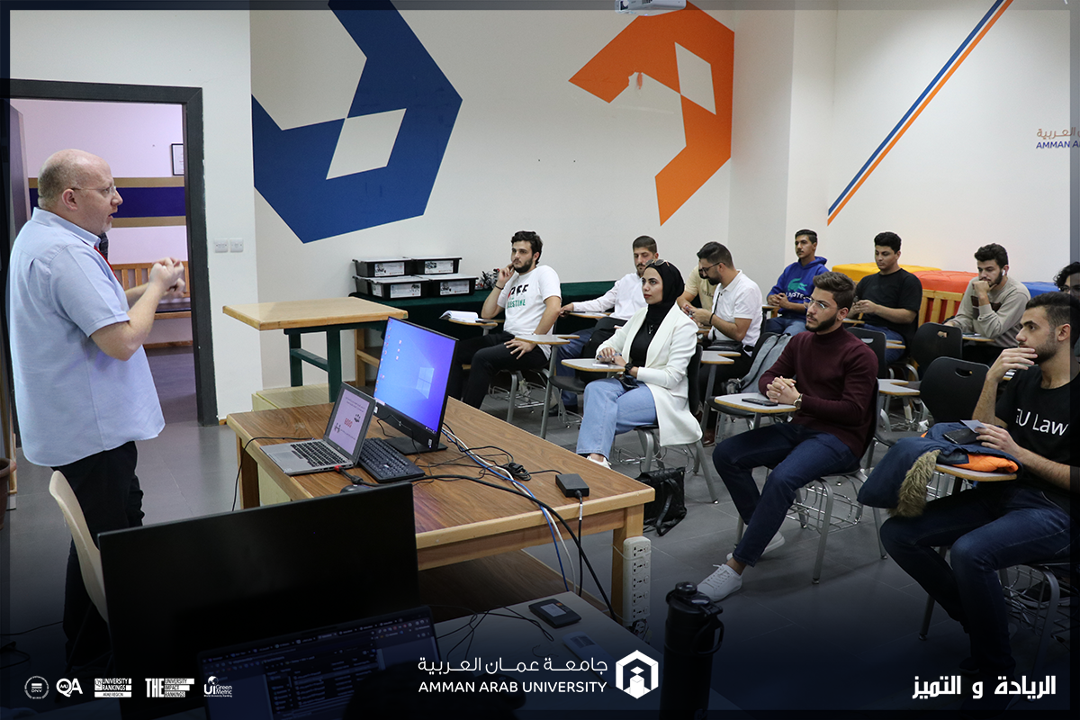طلبة كلية العلوم الحاسوبية والمعلوماتية في عمان العربية يطلعون على تجربة شركة Step by Step