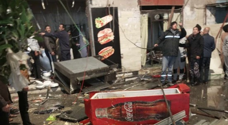 إصابات إثر انفجار اسطوانة غاز بمطعم في الكرك