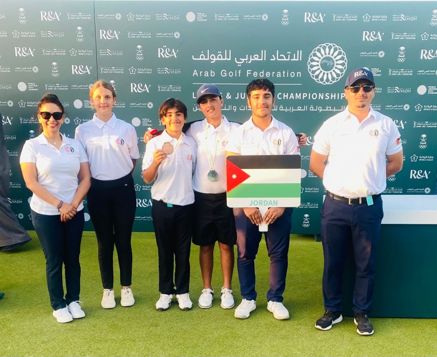 فضية وبرونزية للمنتخب الوطني في البطولة العربية للجولف