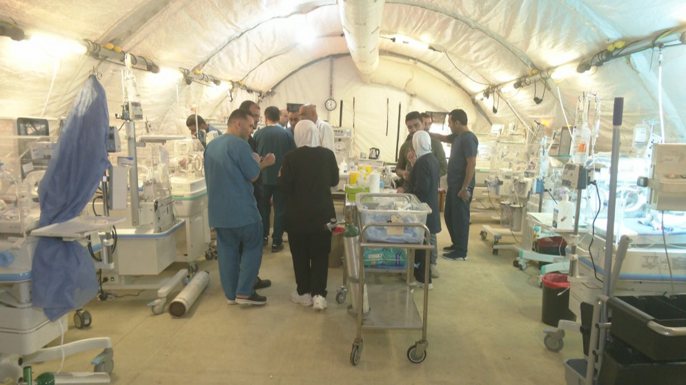 المستشفى الميداني الأردني الخاص 2 جنوبي غزة يواصل خدماته وجاهزية على مدار الساعة