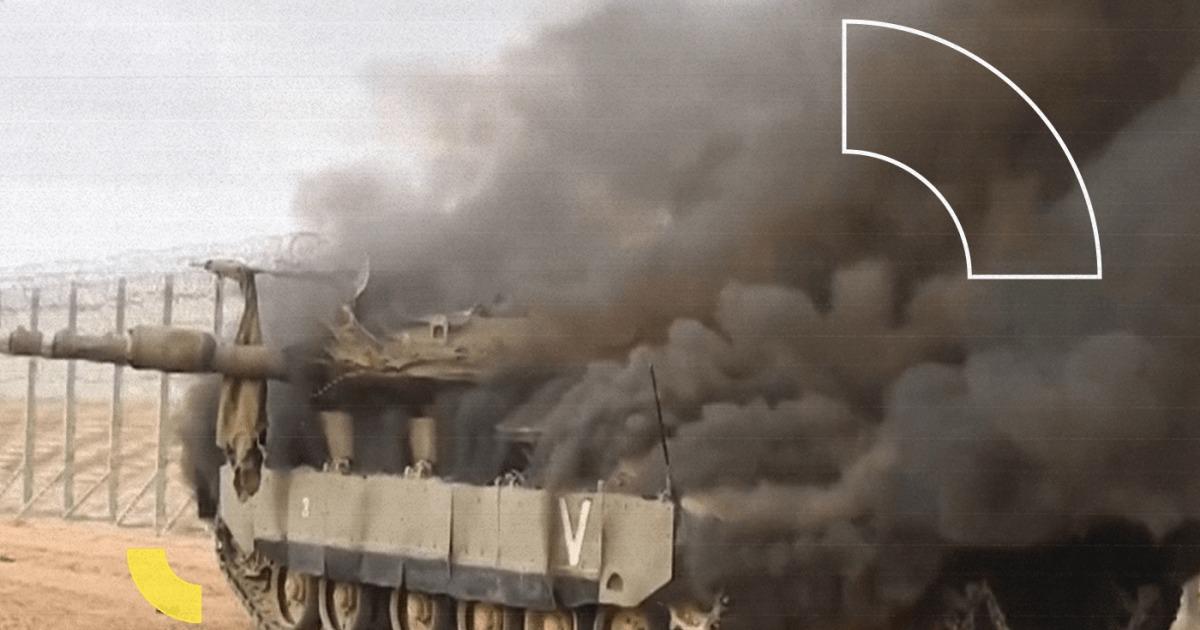 القسام تستهدف جنودا وتفجر دبابة ميركافا