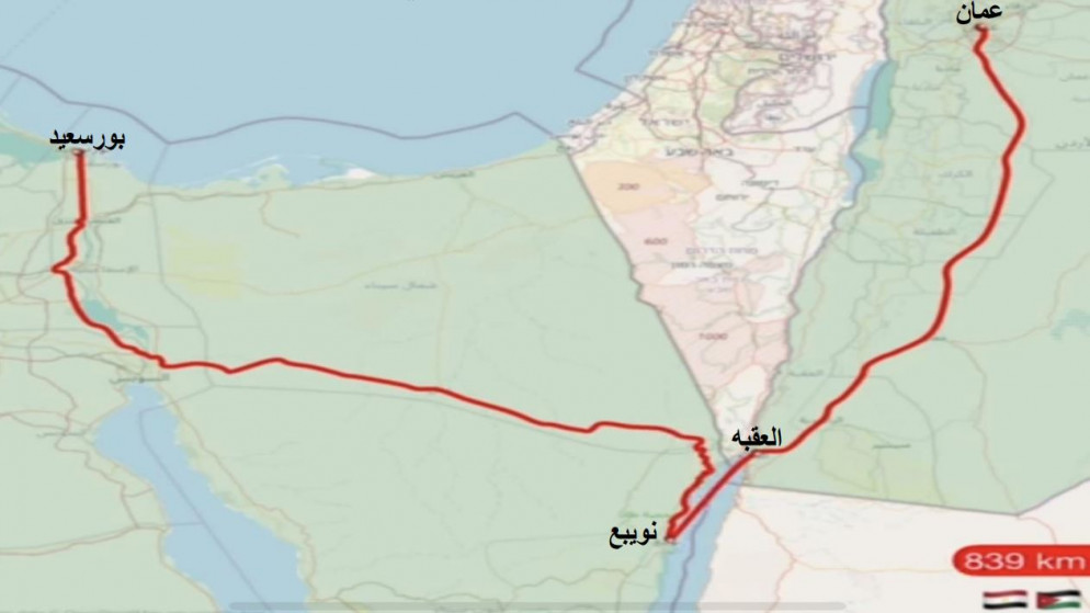 بدء عمل المسار العربي الجديد للشحن بين الأردن ومصر الأسبوع الحالي