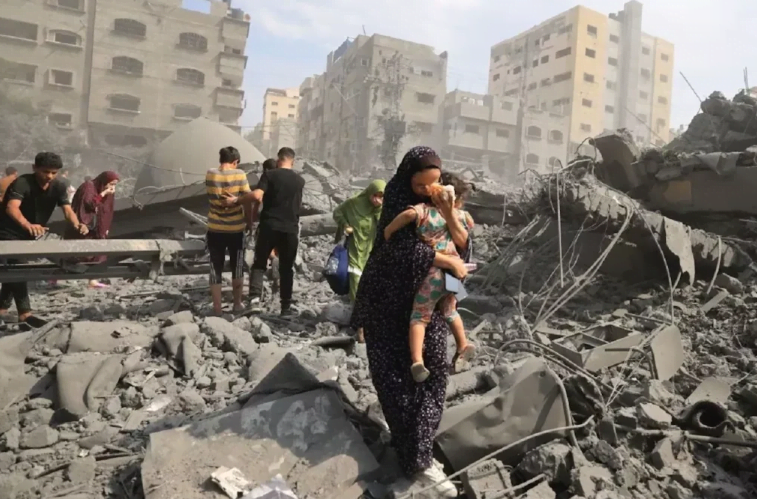 ارتفاع شهداء غزة نتيجة عدوان الاحتلال إلى 21110
