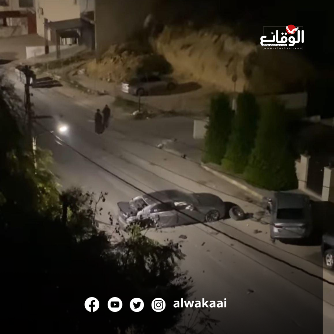 بالصور ... حادث تصادم مروع في عمان وفرار السائق