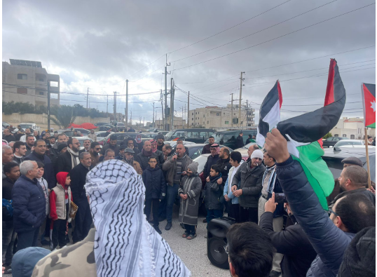 الكرك : وقفتان للتضامن مع الشعب الفلسطيني