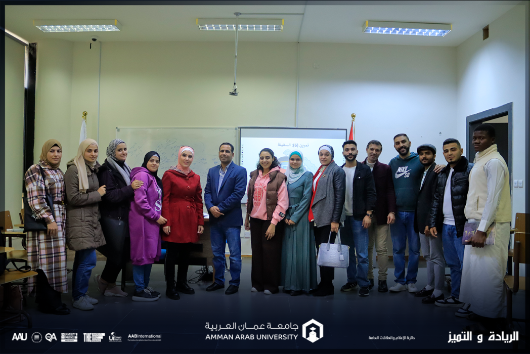 كلية الآداب والعلوم في عمان العربية تعقد ورشة بعنوان  مهارات التفكير الابداعي والناقد