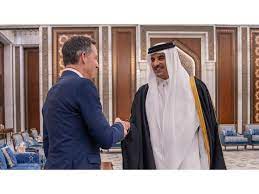 أمير قطر يبحث مع رئيس وزراء بلجيكا تطورات الأوضاع في غزة
