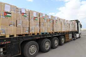 الأردن يسير 73 شاحنة مساعدات غذائية جديدة  لأهلنا بغزة