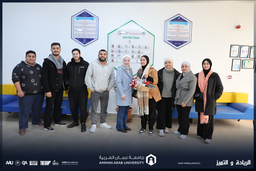 بمناسبة عيد الأم كلية الصيدلة في جامعة عمان العربية تطلق مبادرة أنتِ العطاء