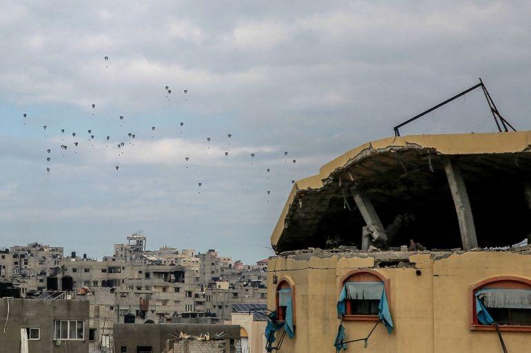 القيادة الوسطى الأميركية: أنزلنا مساعدات شمال غزة