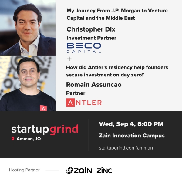 ضمن استضافتها لفعاليات “Startup Grind” العالمية ...منصّة زين تستضيف ممثلي أكبر الصناديق الاستثمارية وتدعو الرياديين والمهتمين للِقائهم