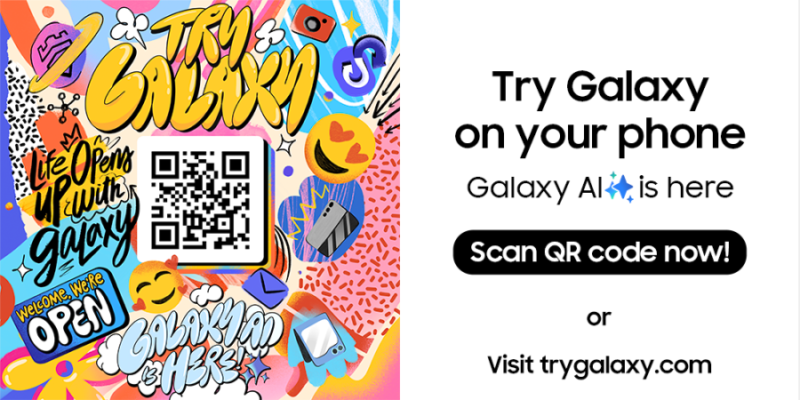 Try Galaxy... بوابتك إلى عالم سامسونج المبتكر