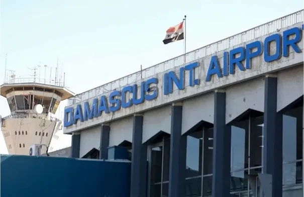 توقف الرحلات في مطار دمشق الدولي
