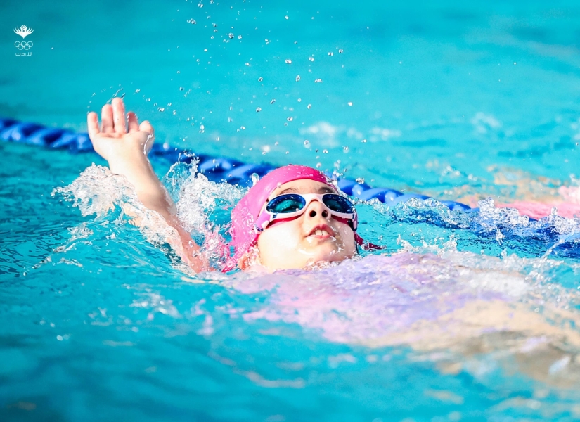 100 سباح  يشاركون ببطولة البراعم الشتوية