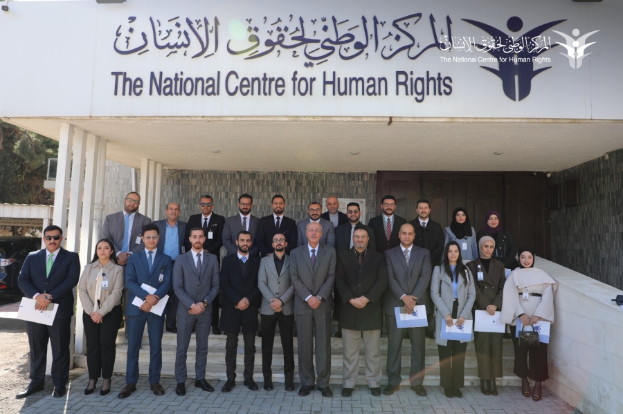 وفد من طلبة المعهد القضائي يزور الوطني لحقوق الإنسان