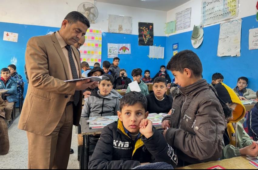 السّلامات يشيد بمدى التزام الطلبة بالحضور المدرسي رغم الانخفاض الكبير في درجات الحرارة