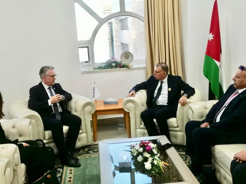 الفراية يلتقي رئيس إنتربول ونائب المديرة التنفيذية لليوروبول في تونس