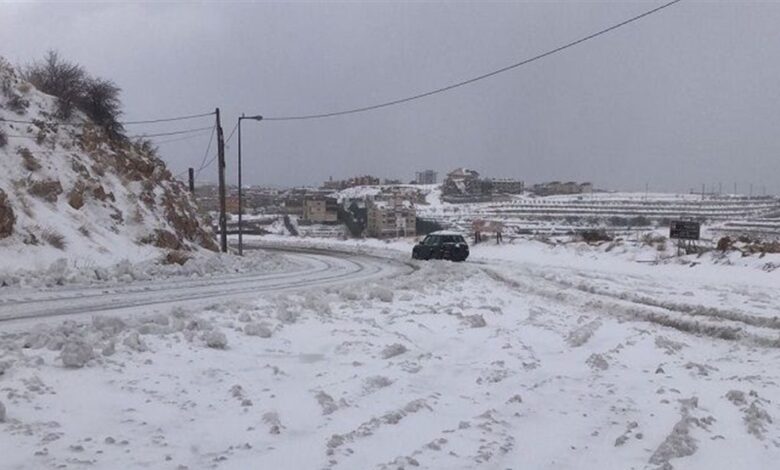العاصفة الثلجية رنيم تبدأ على لبنان ليل الأربعاء