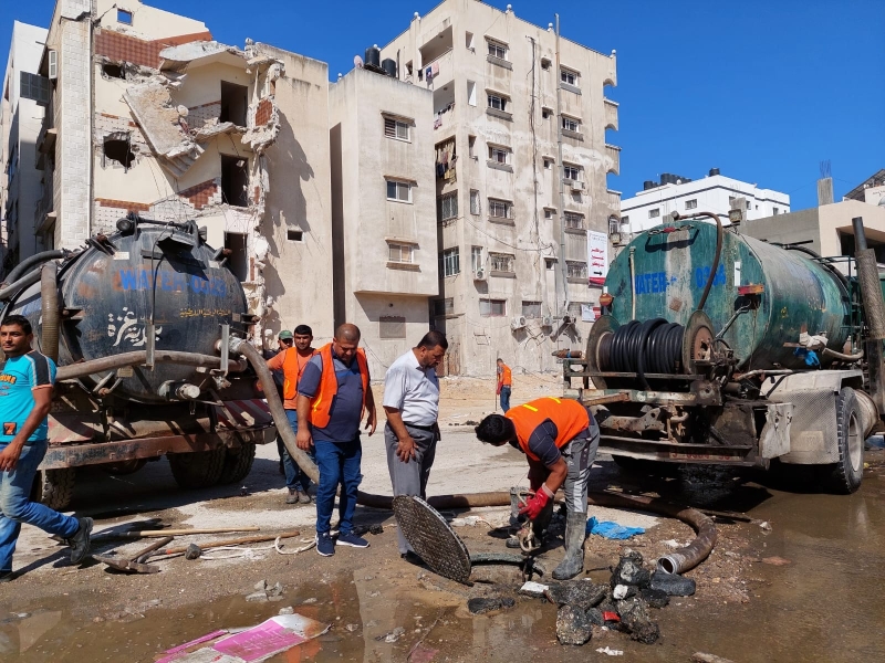 بلدية غزة تحذر من خطورة الأوضاع في بركة الشيخ رضوان