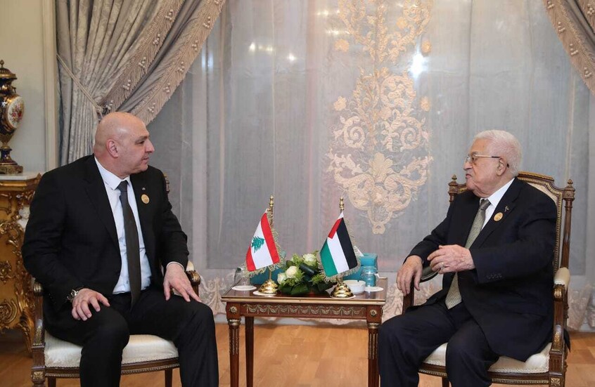 عباس خلال لقاء مع عون: غزة جزء أصيل من دولة فلسطين والسلطة صاحب الولاية عليها